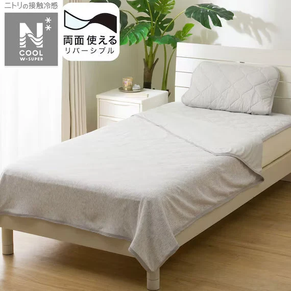 Contemporary REVERSIBLE NCOOL BLANKET WSP HALF GY S2503 Fine