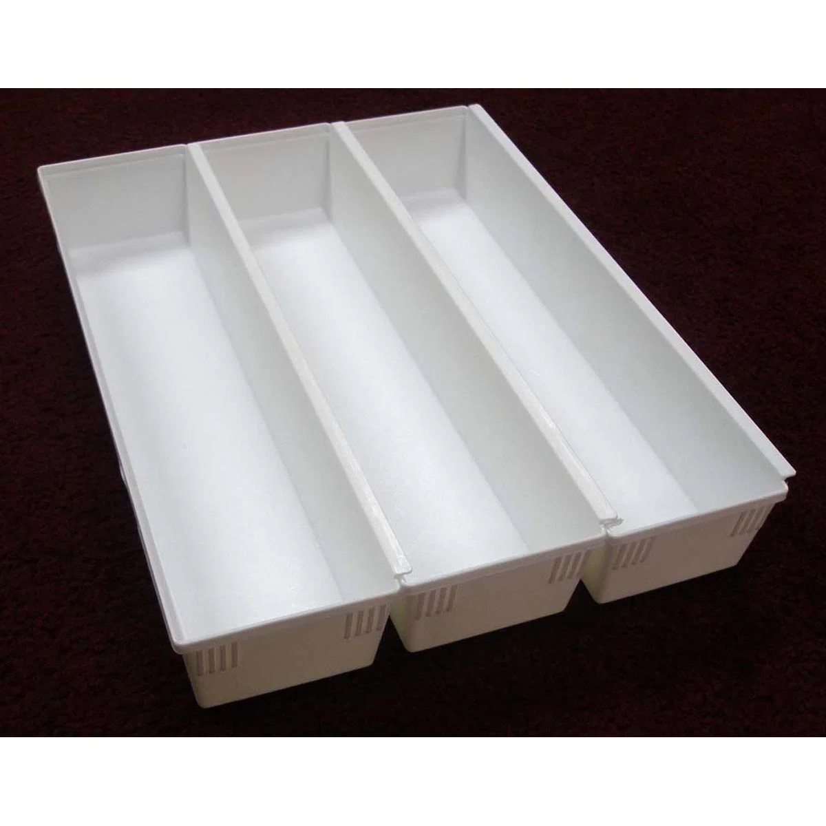 Minimalist DRAWER ORGANIZER WHITE 9X3X2 Efficient