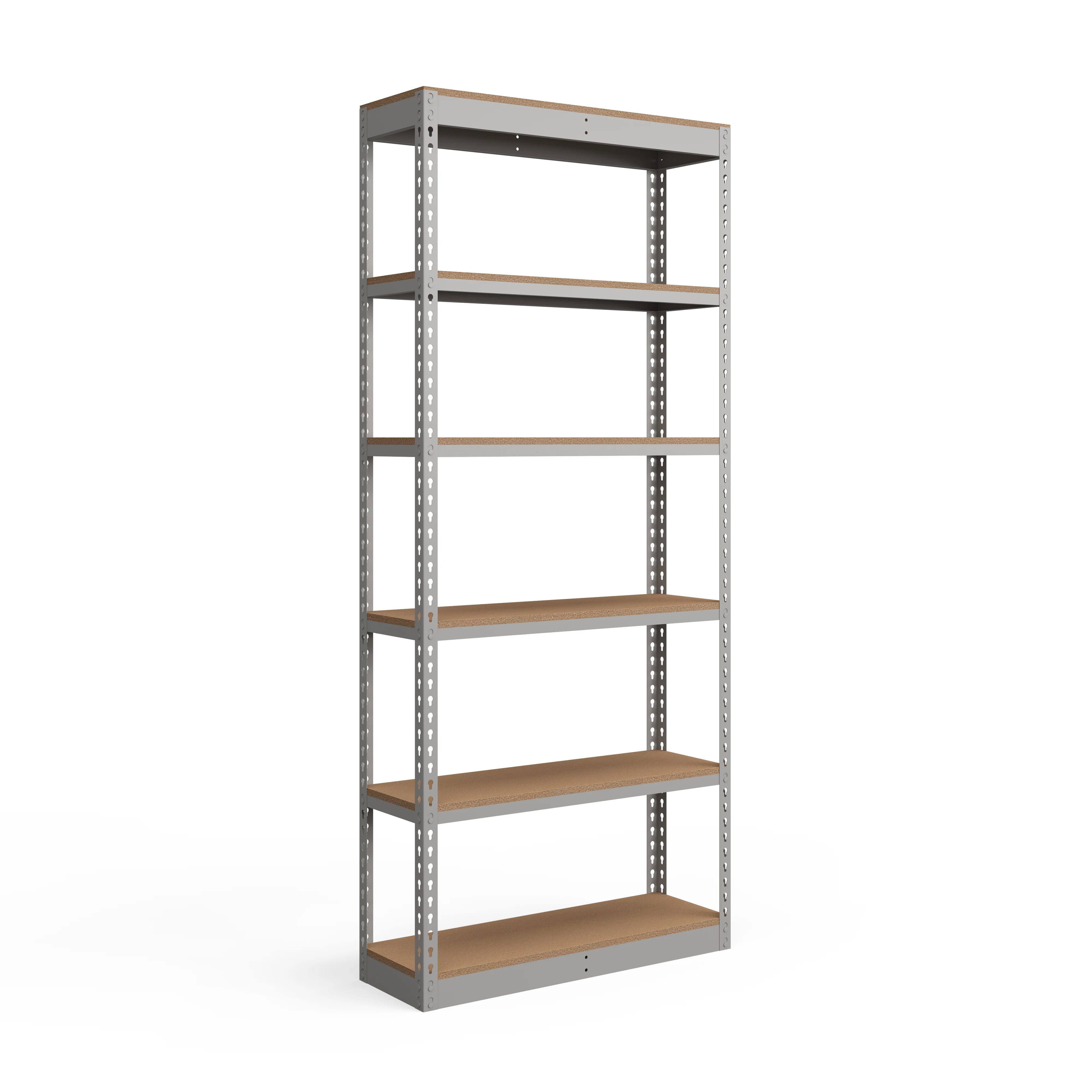 Safe Lyon 18 quot d 6-Shelf Light-Duty Boltless Shelving Starter Units - Gray Quality