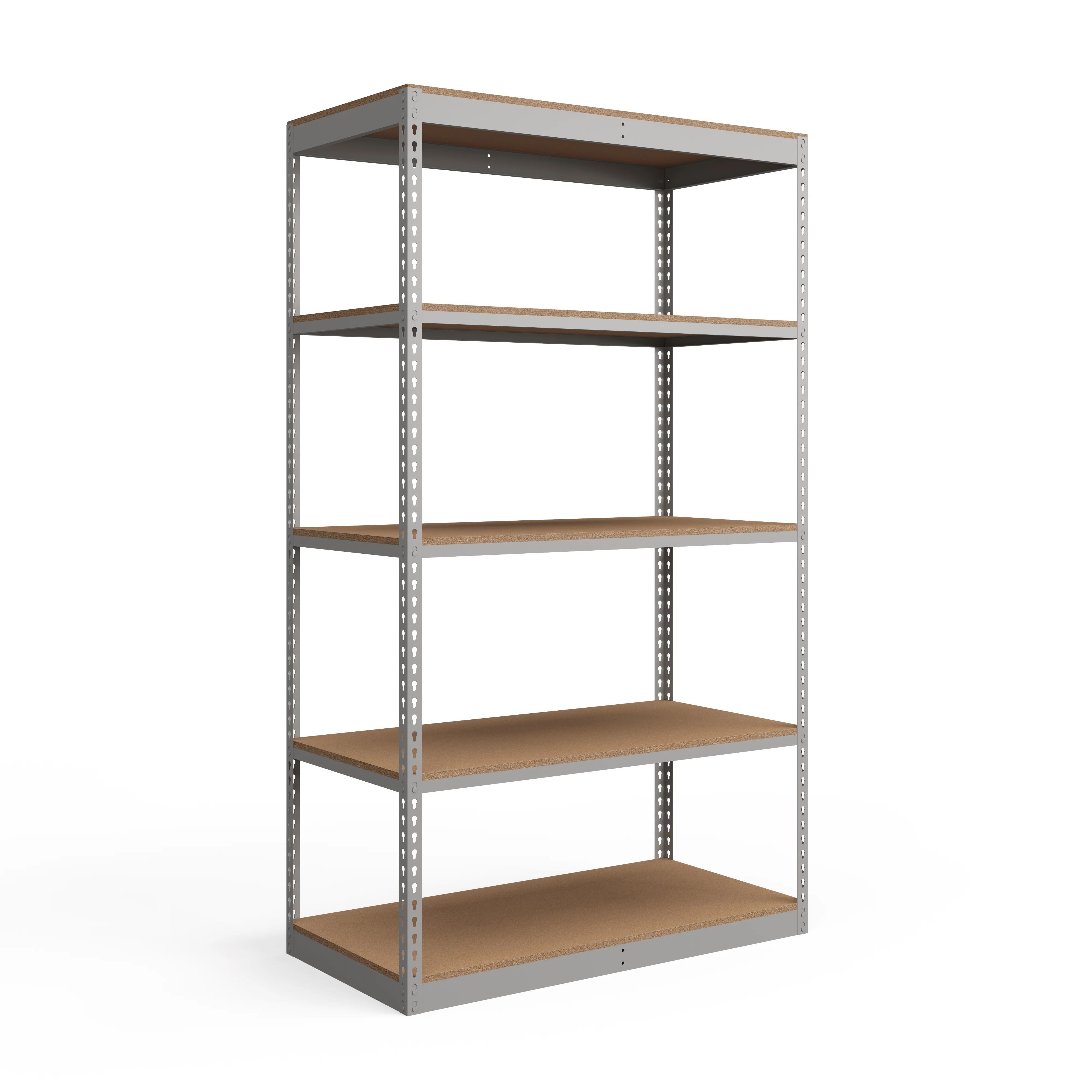 Reusable Lyon 24 quot d 5-Shelf Light-Duty Boltless Shelving Starter Units - Gray Trendy