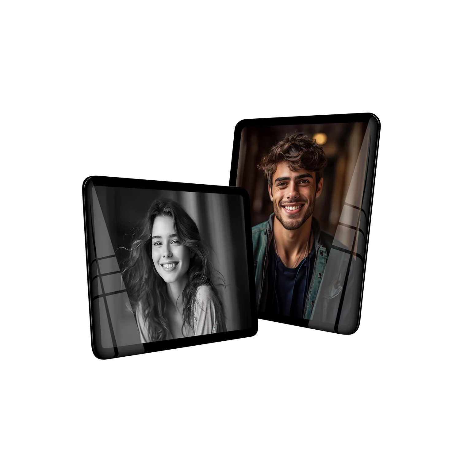 Green SONGMICS Modern Floating Picture Frame with Rounded Corners Stylish