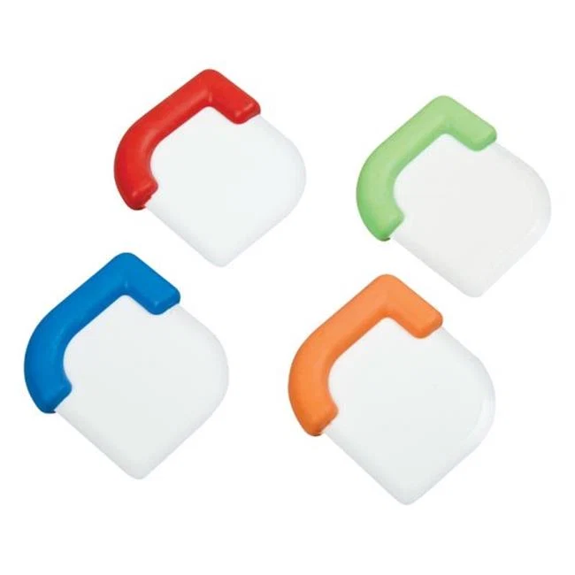 Responsible POT PAN SCRAPER WITH SILICONE GRIP ASSTD COLORS Proven