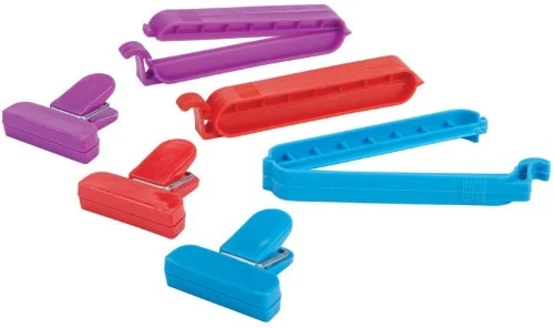 Pure BAG CLIPS 6PK ASSTD Solid