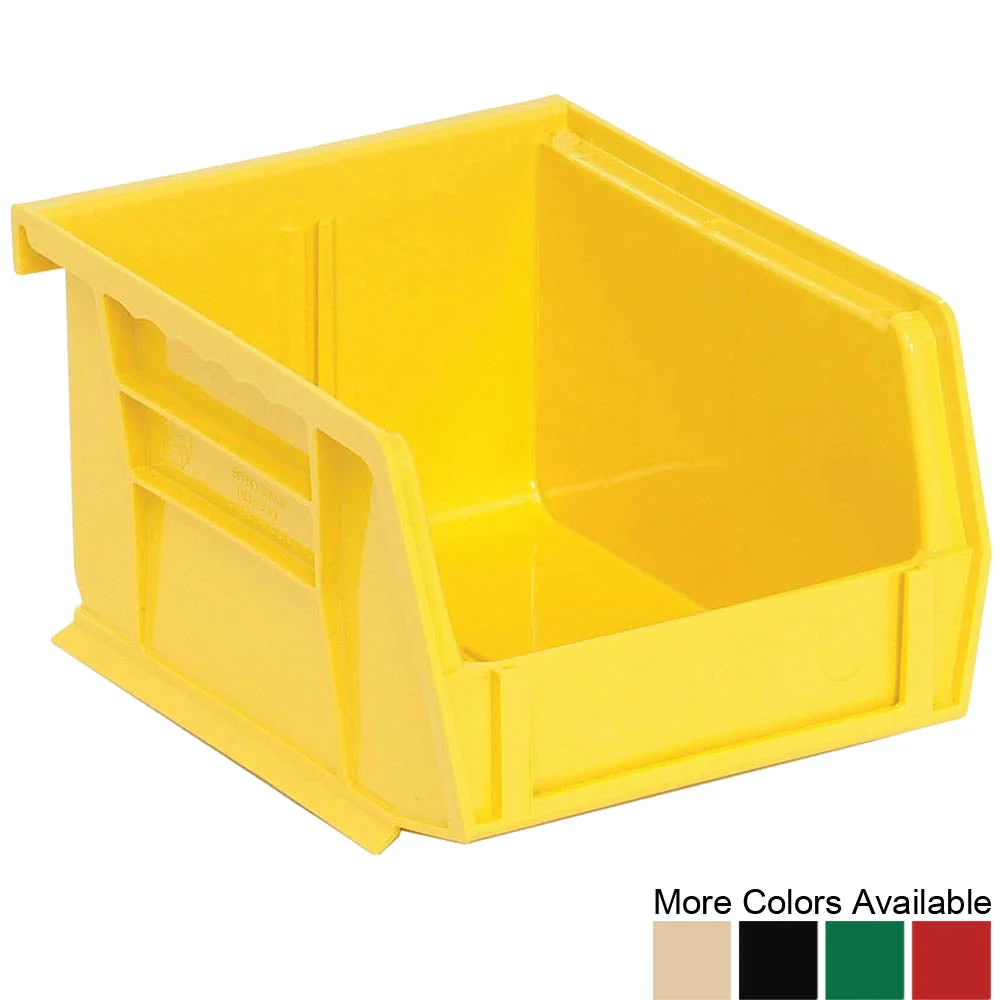 Premium 5-3 8 quot d x 4-1 8 quot w x 3 quot h Ultra Stacking and Hanging Bins - 24 Pack Traditional