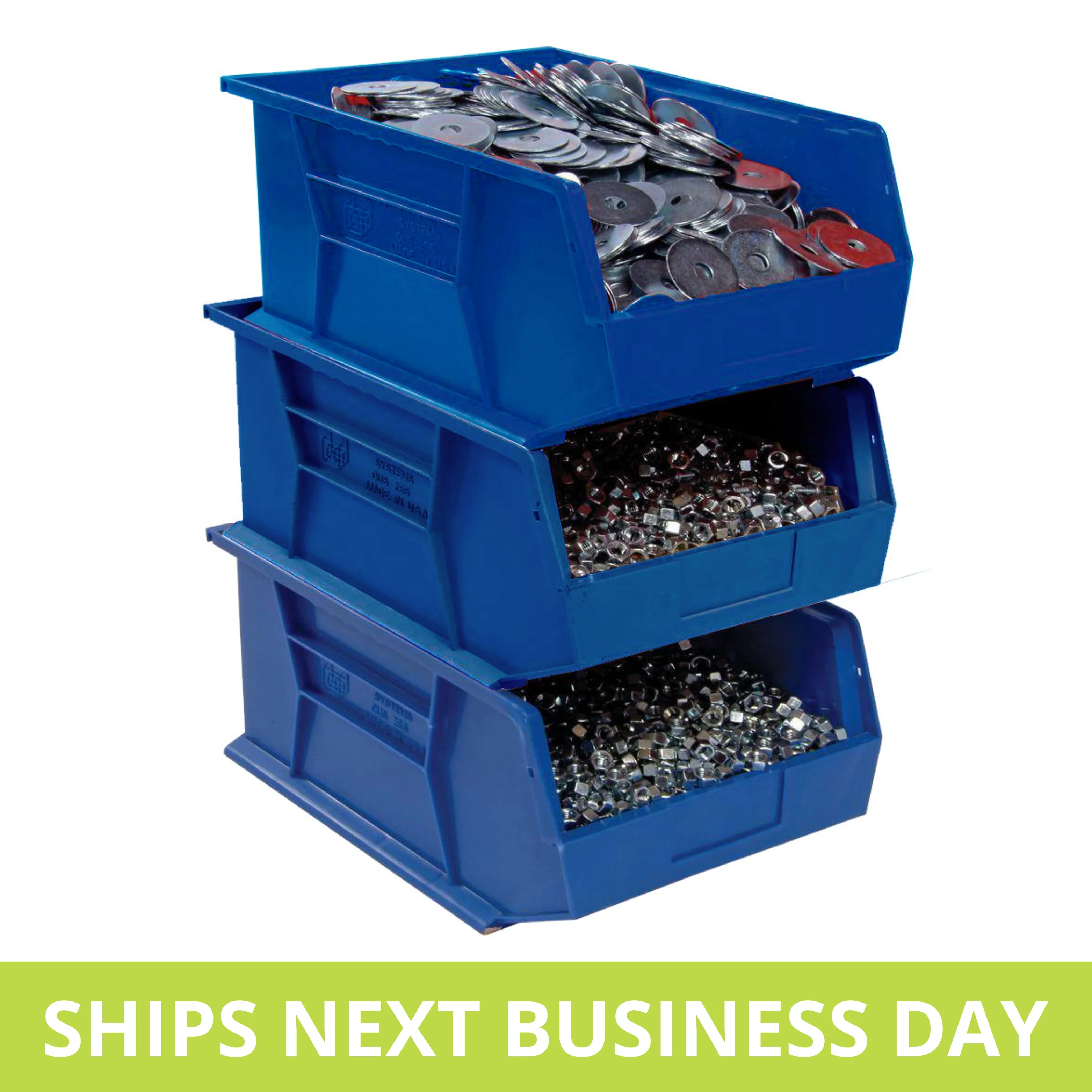 Durable Quick Ship Ultra Stacking and Hanging Bins User-Friendly