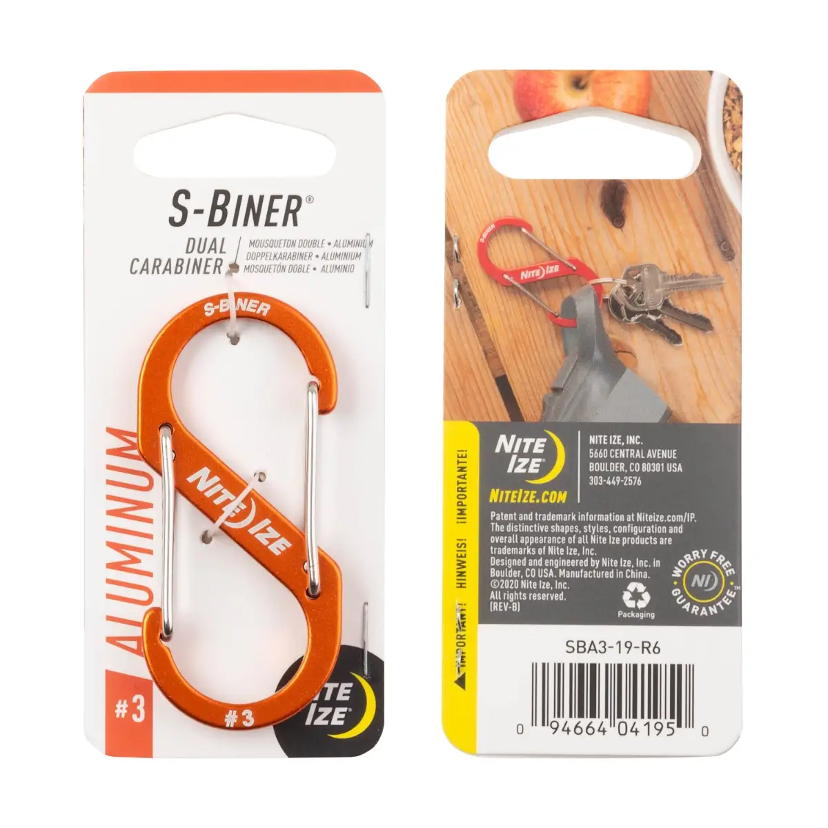 Reusable S-BINER 3 ORANGE Excellent