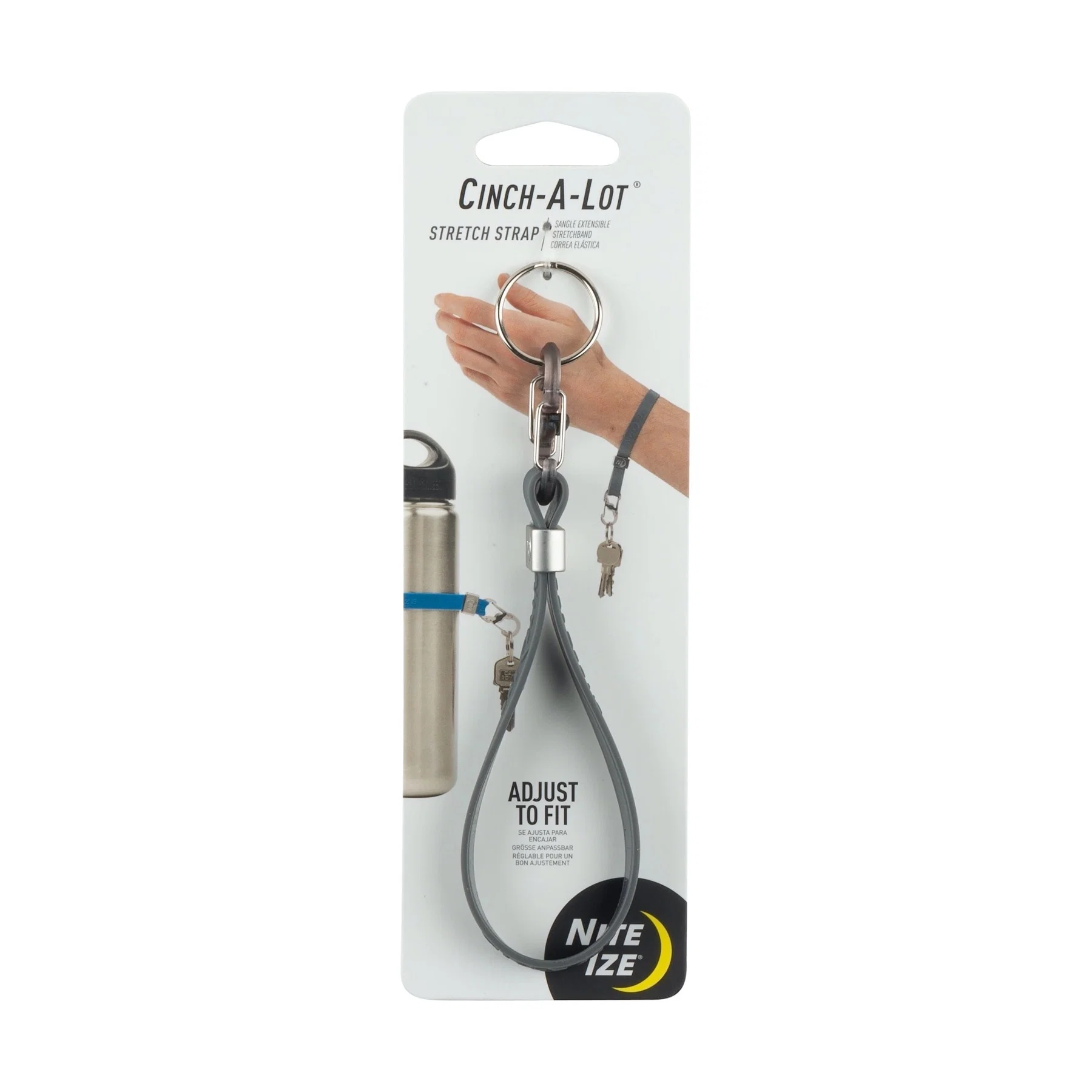 Recyclable CINCH-A-LOT STRETCH STRAP CHARCOAL Verified