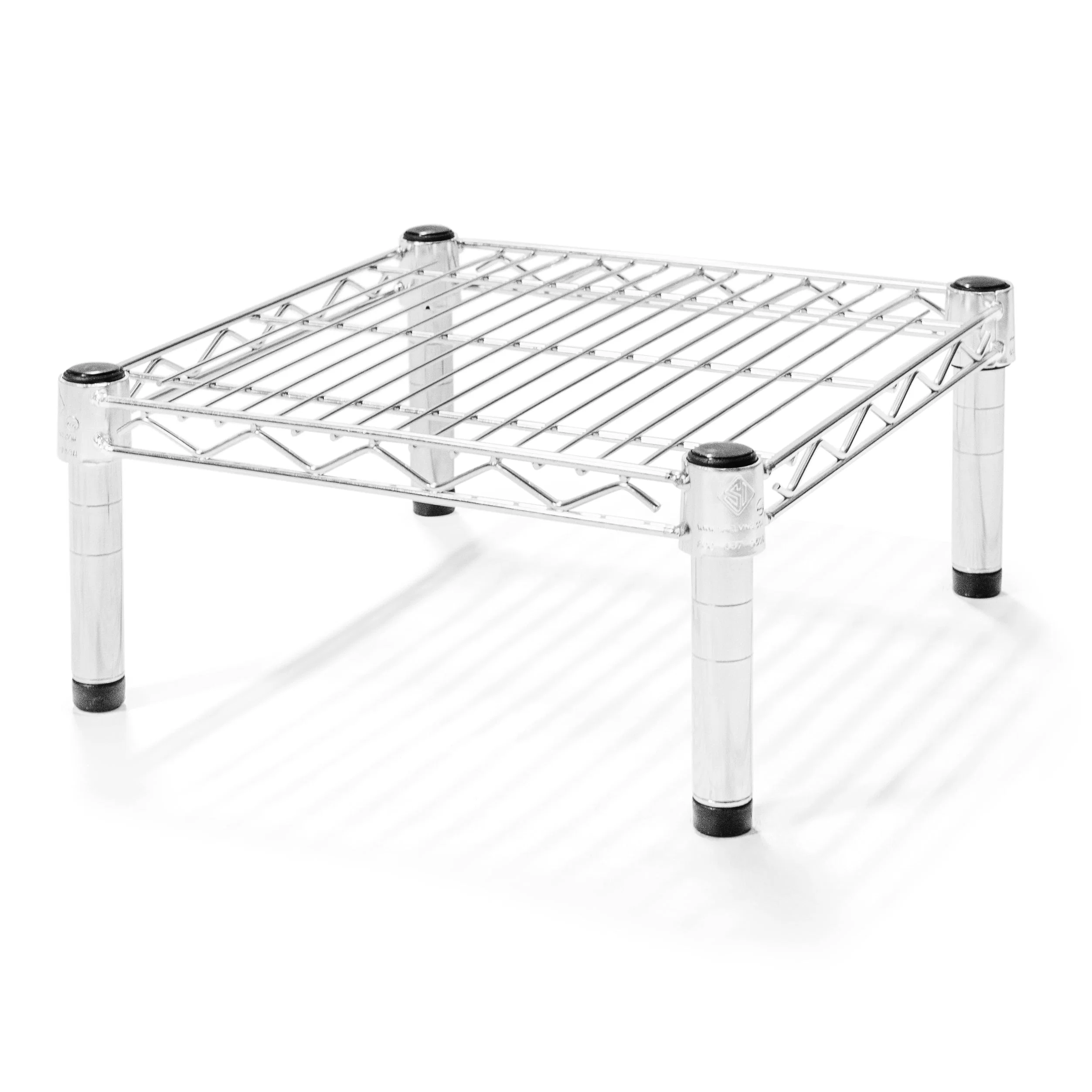 Trusted 14 quot d x 6 quot h Chrome Wire Shelving w 1 Shelf Fast