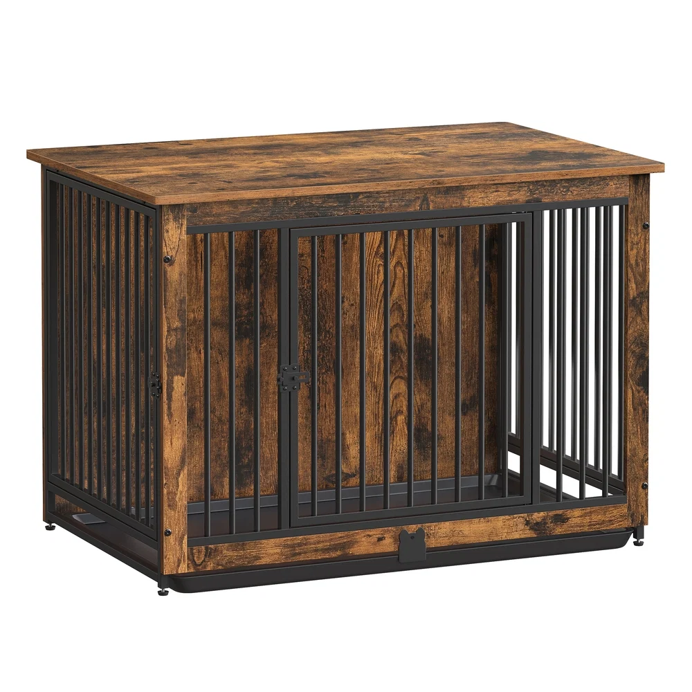 Clean Feandrea Dog Crate Furniture with 2 Doors Pure
