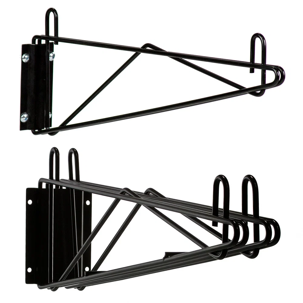 Casual 18 quot d Black Wall Brackets Carefully Designed
