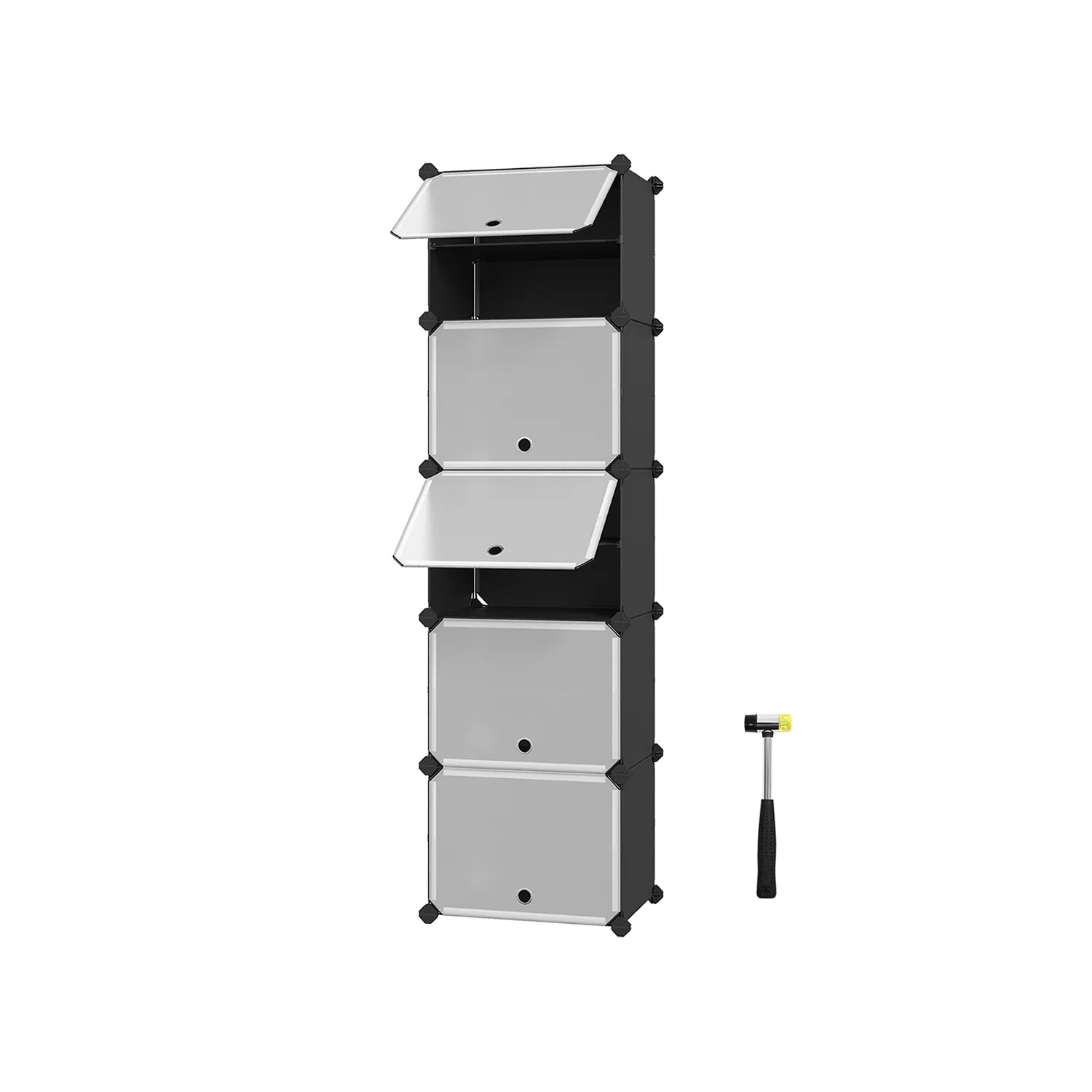 Secure SONGMICS 10-Slot Storage Organizer Unit with Doors Sustainable