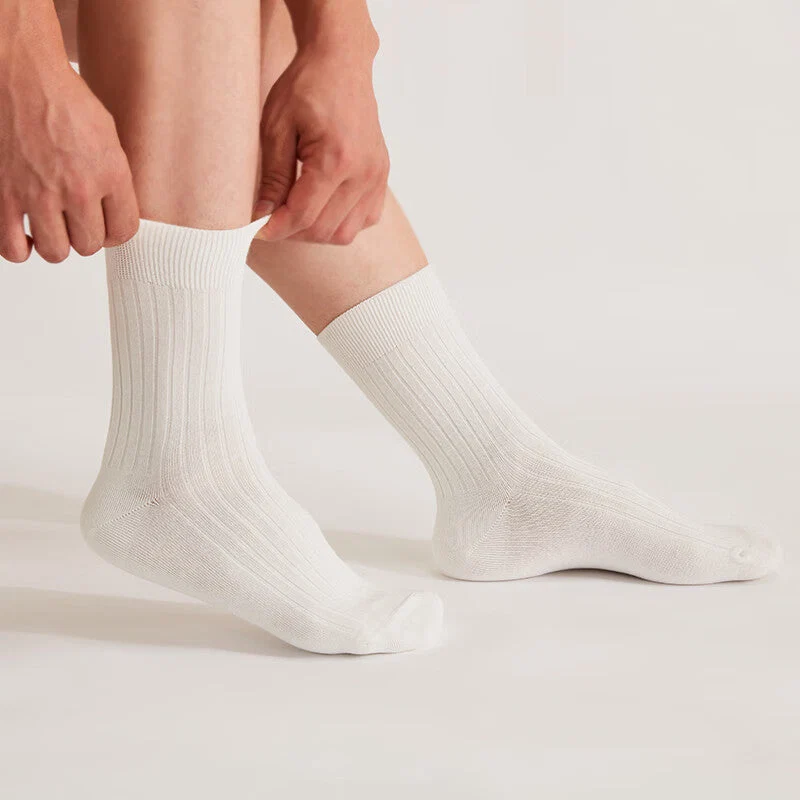 First-Class MEN SOCKS MID WH Dependable