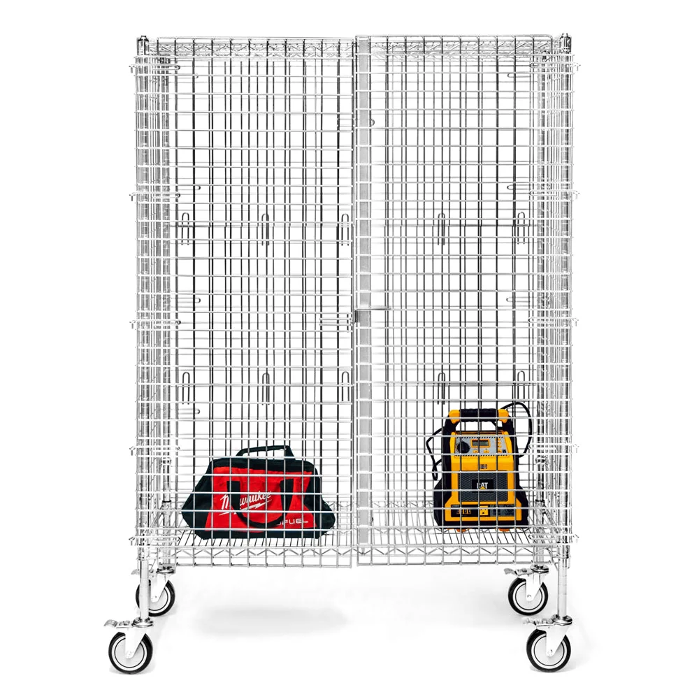 Advanced 24 quot d Chrome Wire Security Carts Superior