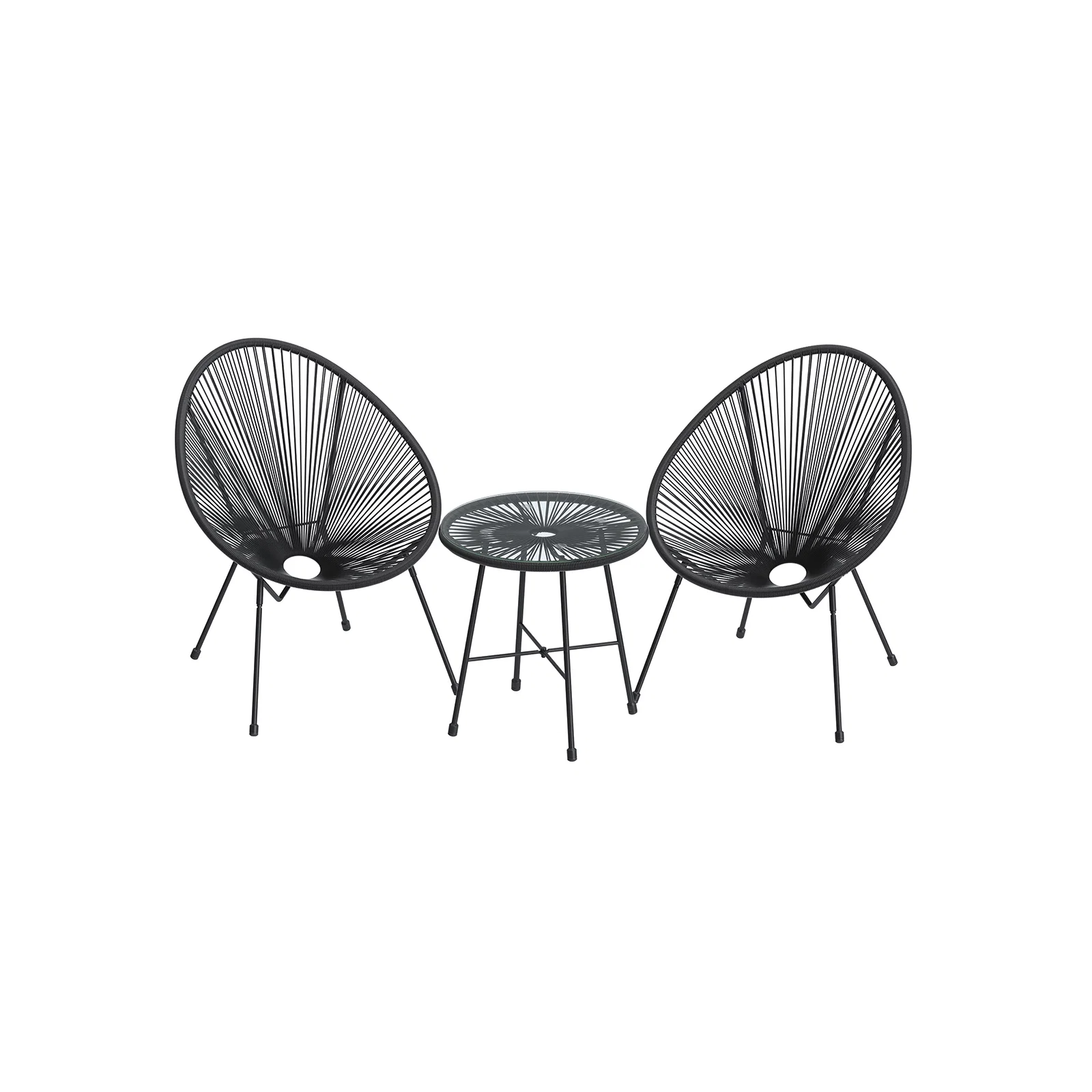Easy-to-Use SONGMICS 3-Piece Outdoor Seating Acapulco Chair Authentic