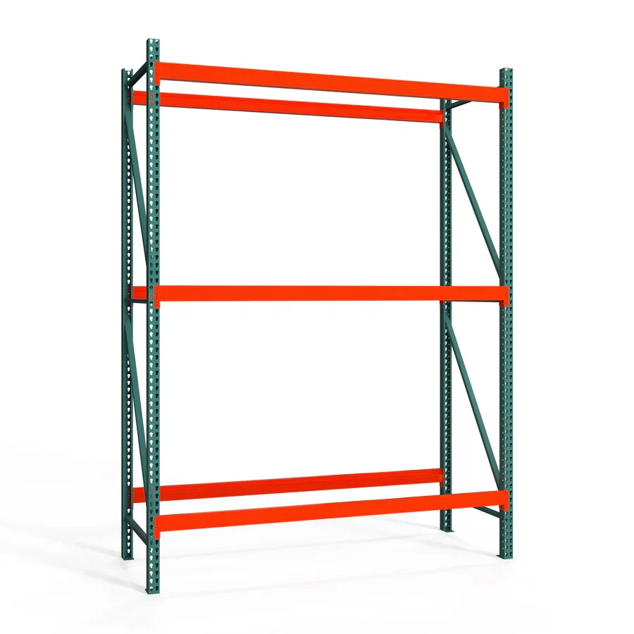 Sophisticated 3-Tier Teardrop Pallet Rack Starter Units - Heavy Duty - 42 quot d x 144 quot h Verified
