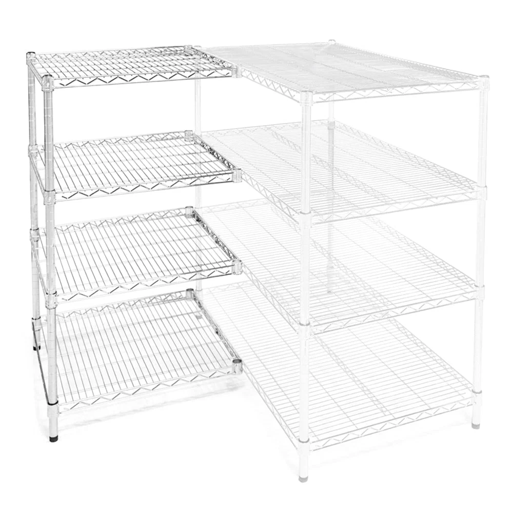 Trendy 30 quot d x 36 quot w Wire Shelving Add-Ons w 4 Shelves Prestigious