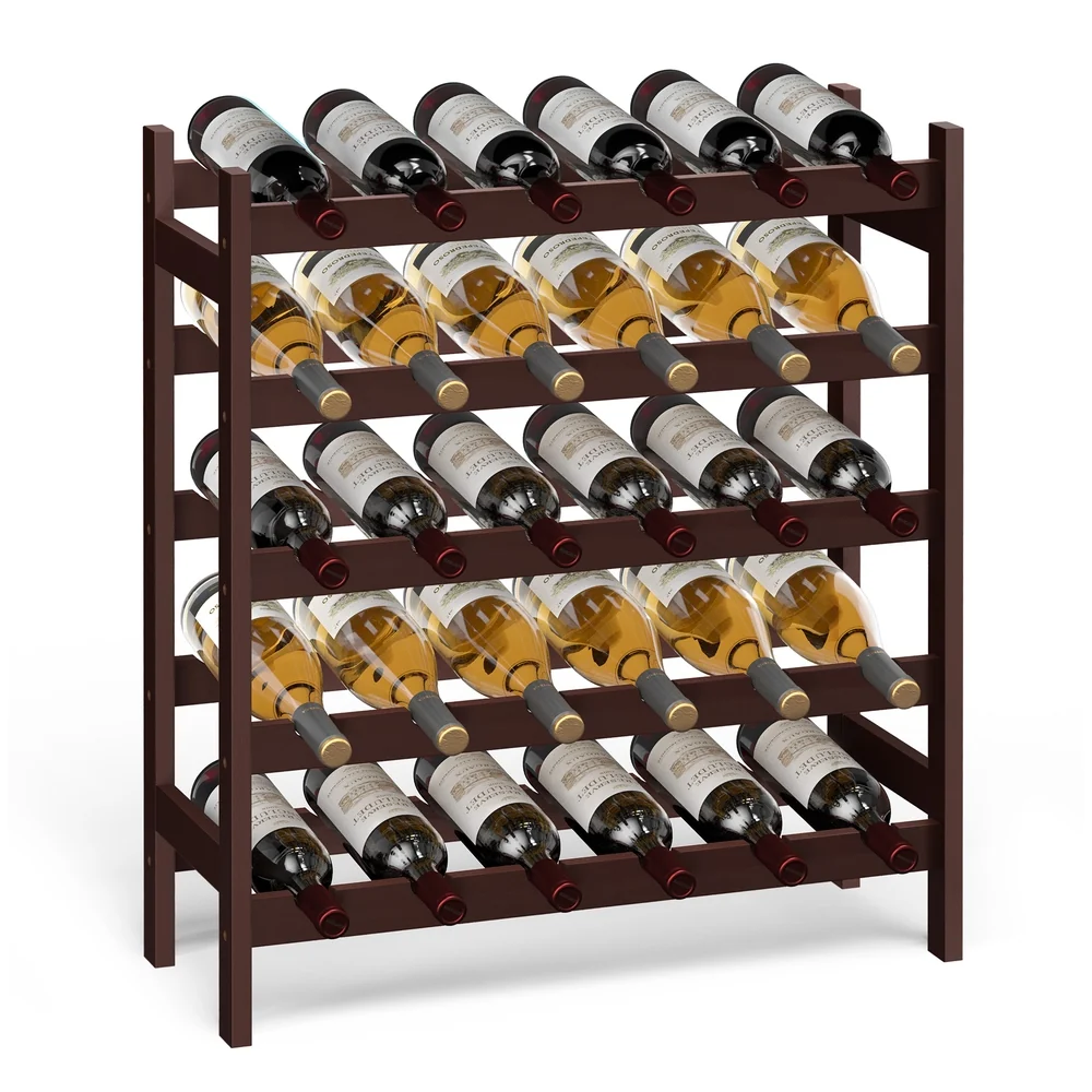 Lightweight SONGMICS 5-Tier Wine Rack for 30 Bottles Carefully Designed