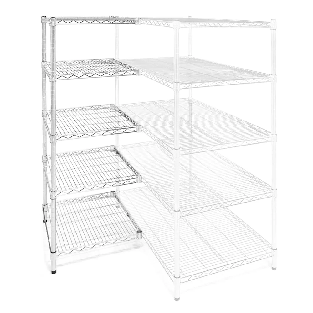 Comfortable 36 quot d x 36 quot w Wire Shelving Add-Ons w 5 Shelves Luxury