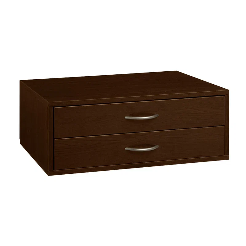 Responsible DBLHANG OBOX 2 DRAWER CHOCOLATE Traditional