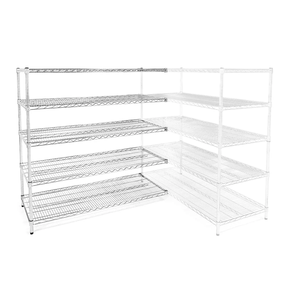 Excellent 36 quot d x 60 quot w Wire Shelving Add-Ons w 5 Shelves Expertly Made
