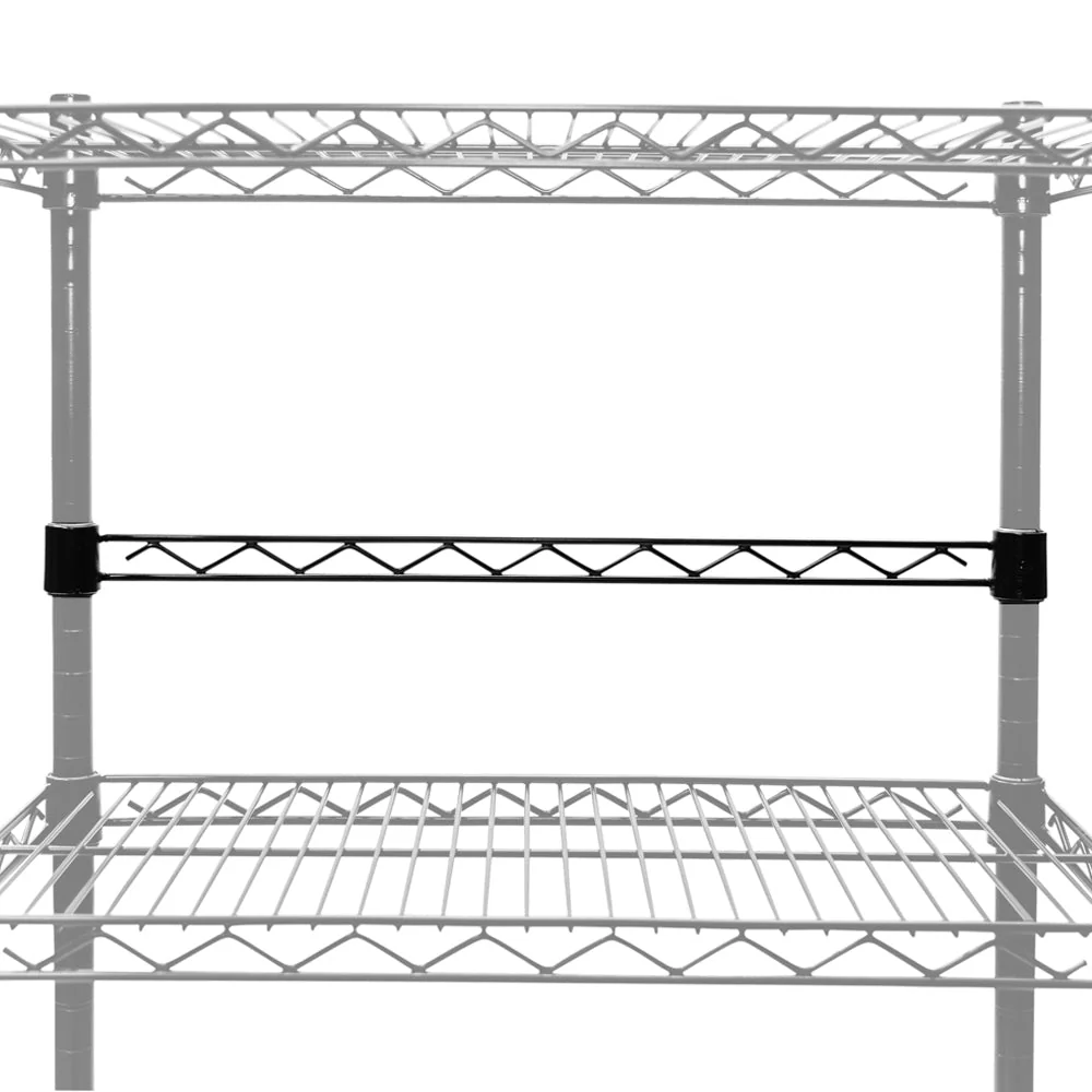 User-Friendly Black Hanger Rails for Width Fashionable