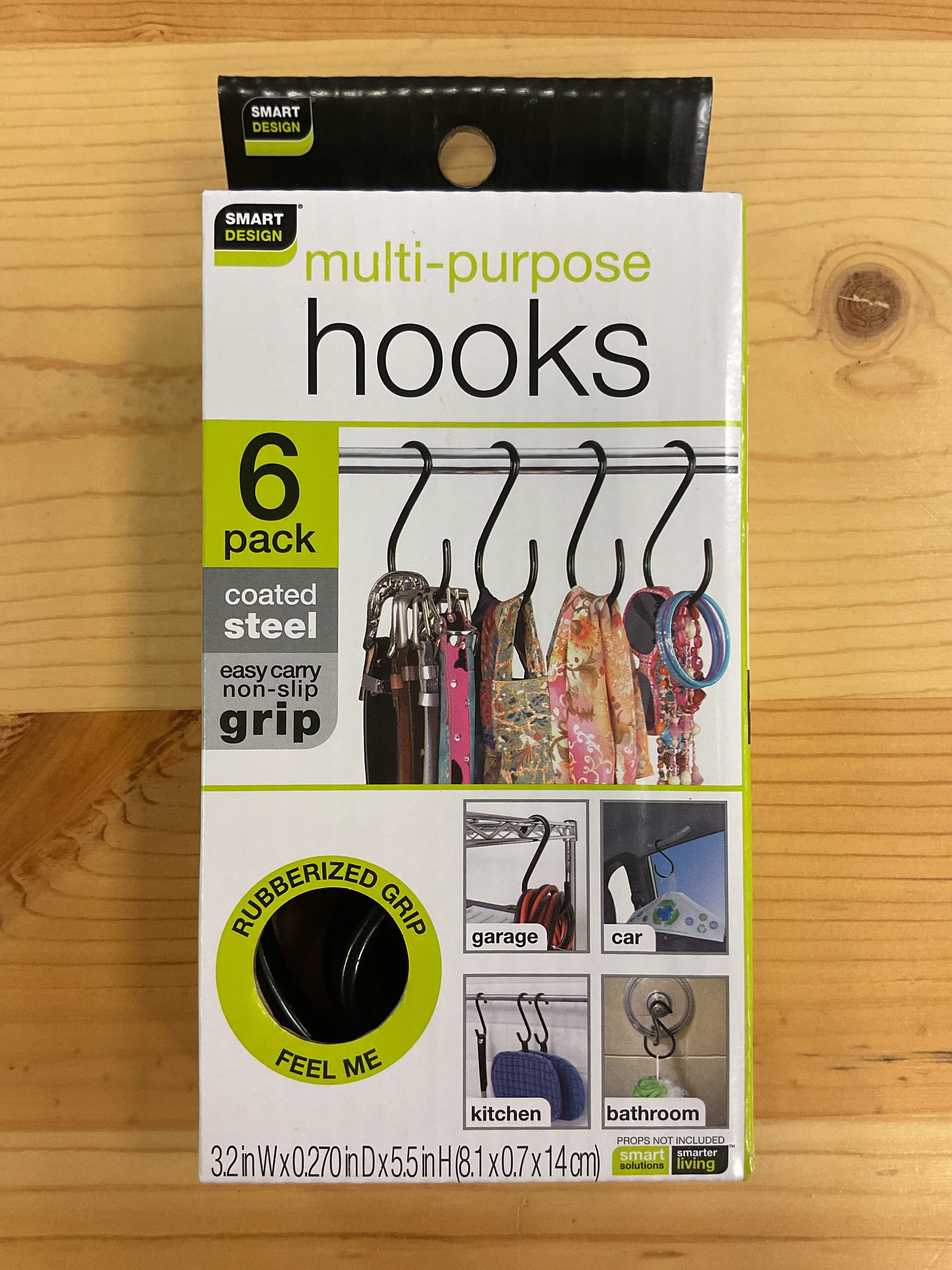Minimalist S HOOK STEEL BLACK 6PK Consistent