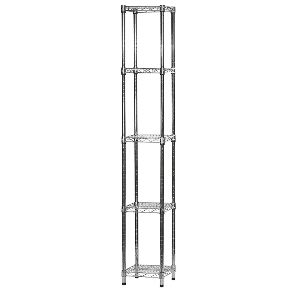 First-Class 12 quot d x 12 quot w Chrome Wire Shelving w 5 Shelves Artisan