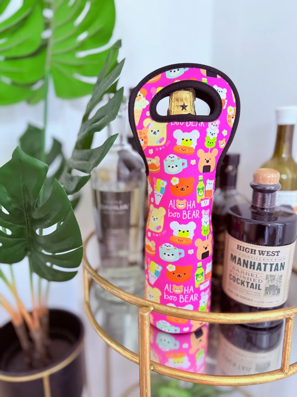 Casual EDEN WINE POUCH BOO BEAR Crafted