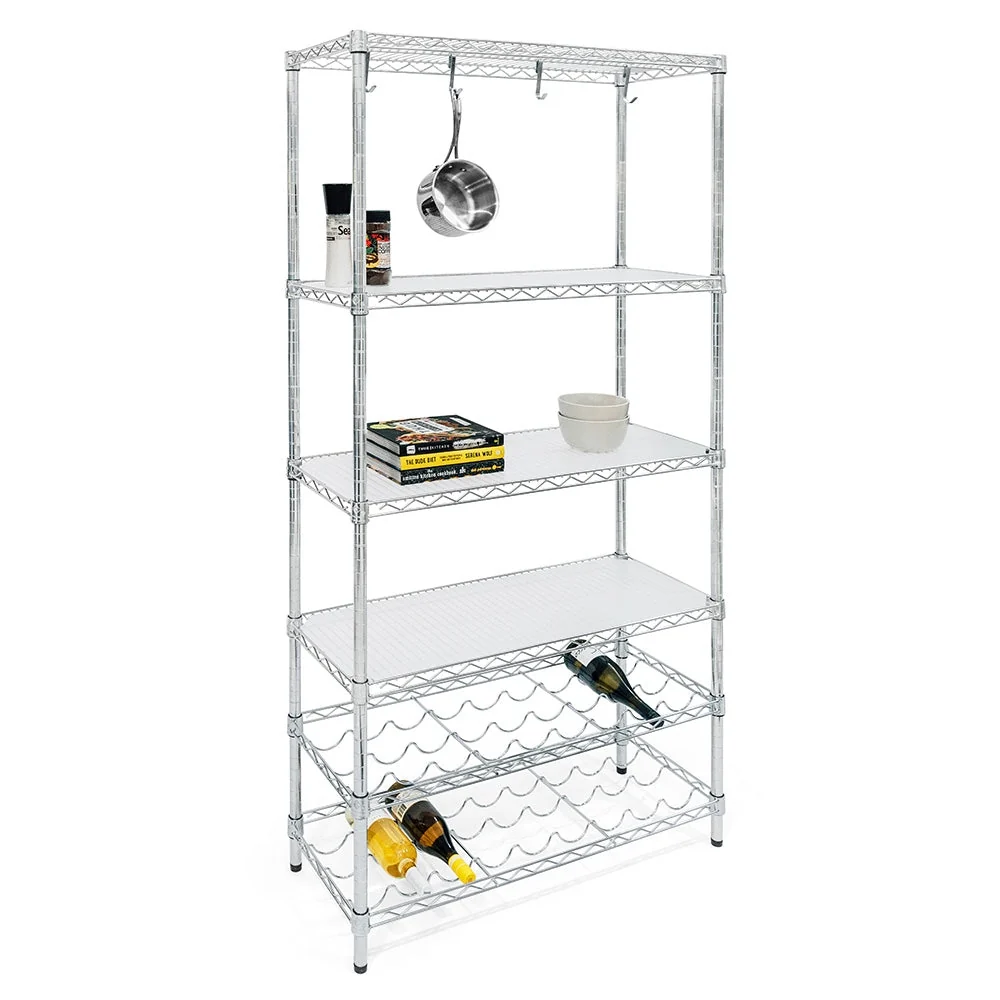 Green Chrome-Plated Cookware and Wine Storage Natural