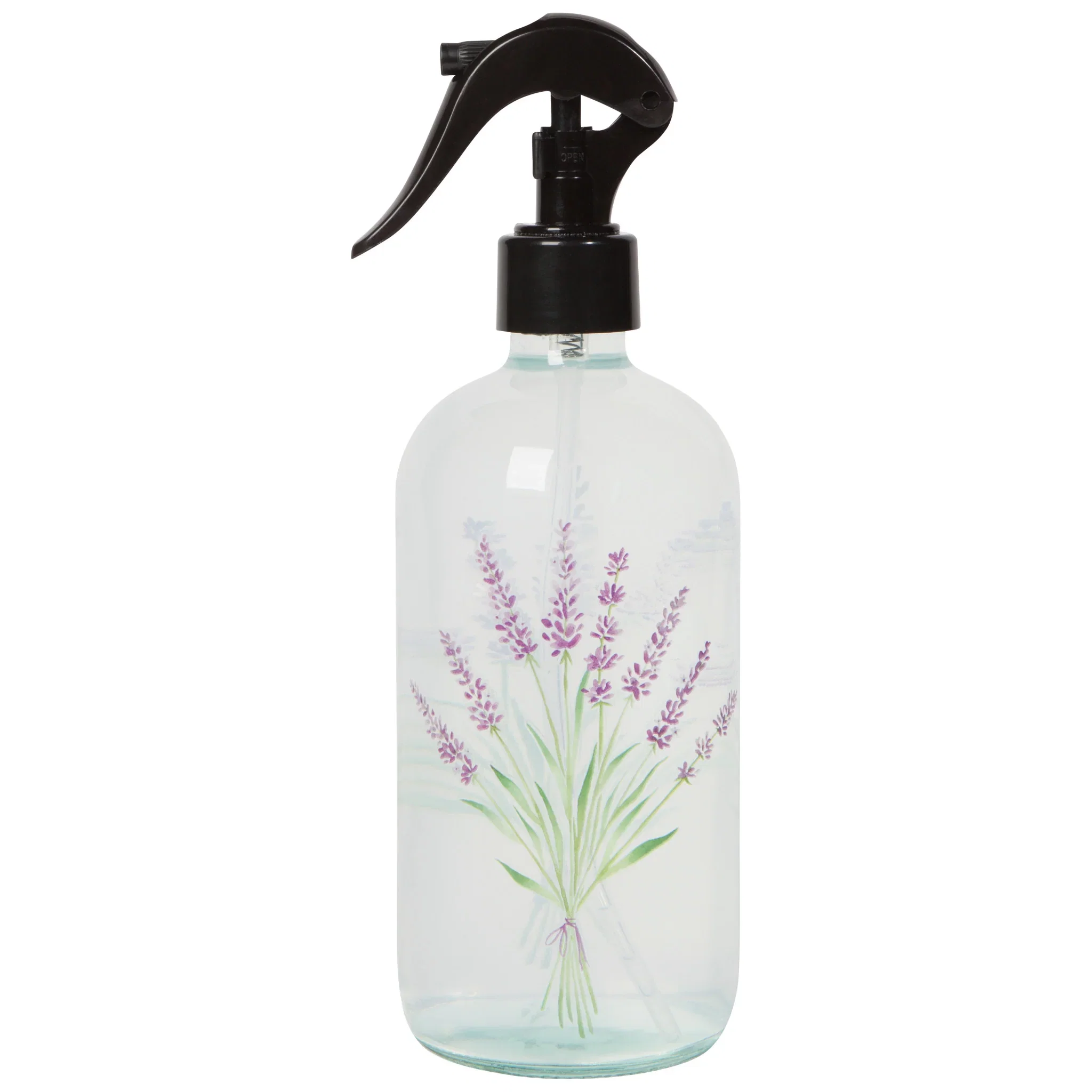 Green GLASS SPRAY BOTTLE LAVENDER Prestigious