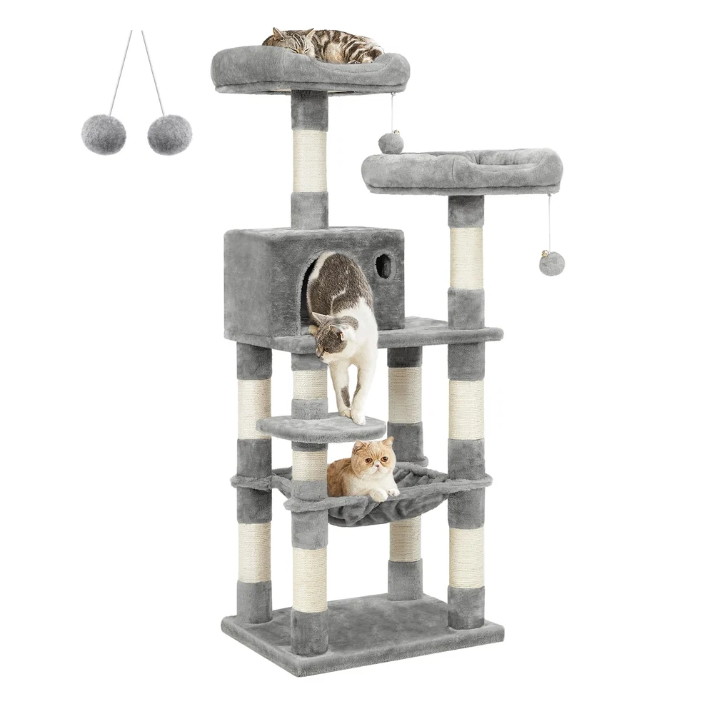 Premium Material Feandrea Multi-Level Cat Tree with Sisal-Covered Scratching Posts Trusted