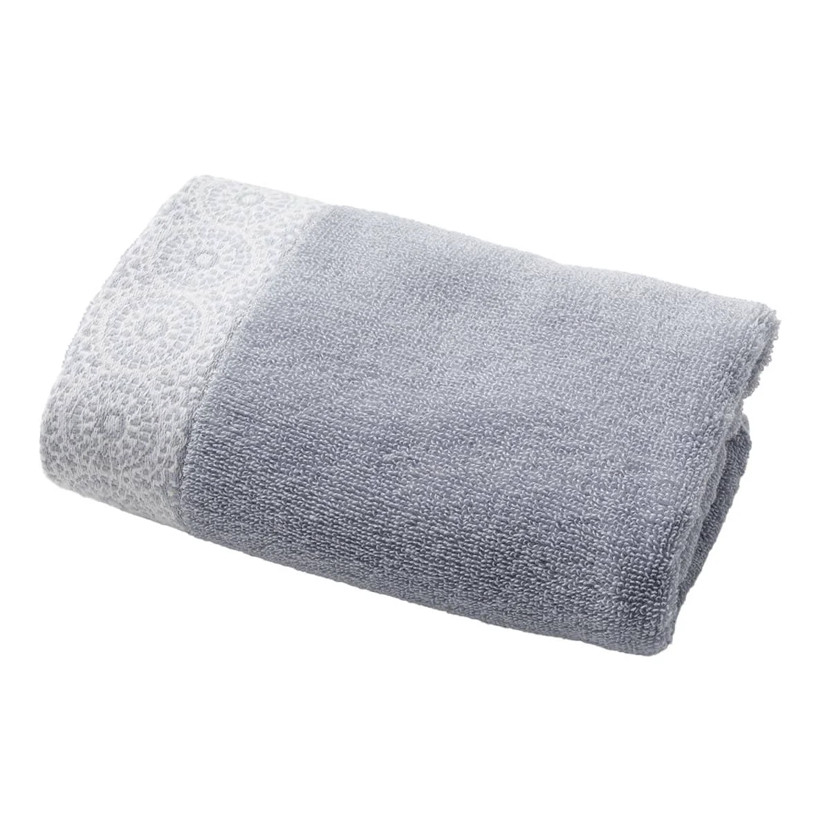Genuine Face Towel 34 x 80cm Blue Detailed
