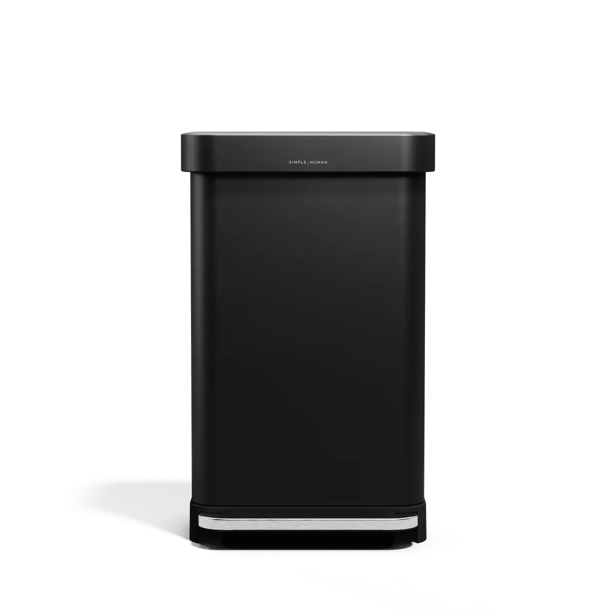 Professional RECTANGULAR STEP CAN 45L MATTE BLK Genuine