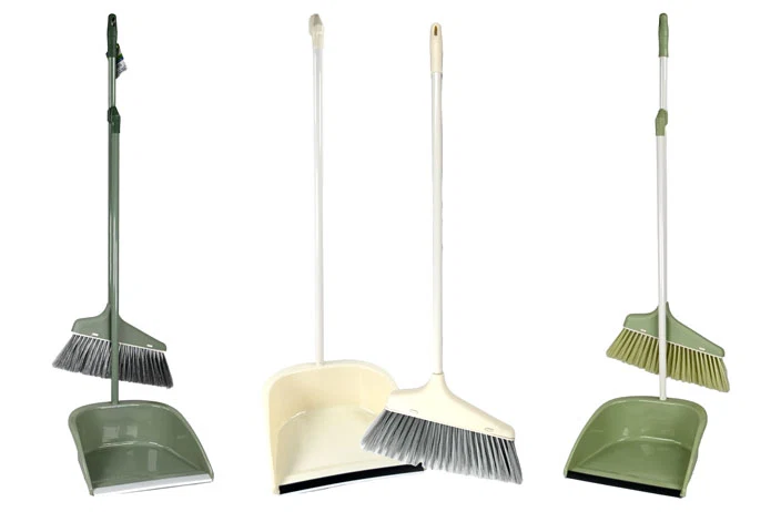 Flexible LONG HANDLE DUST PAN amp BROOM Verified