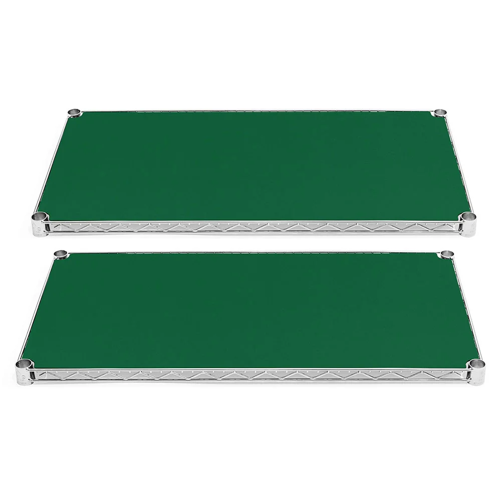 Classic 18 quot d Plastic Wire Shelf Liners 2-Pack - Green Trendy