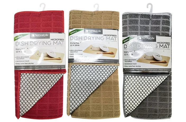Excellent MICROFIBER DISH DRYING MAT 12 quot X18 quot Easy-to-Use