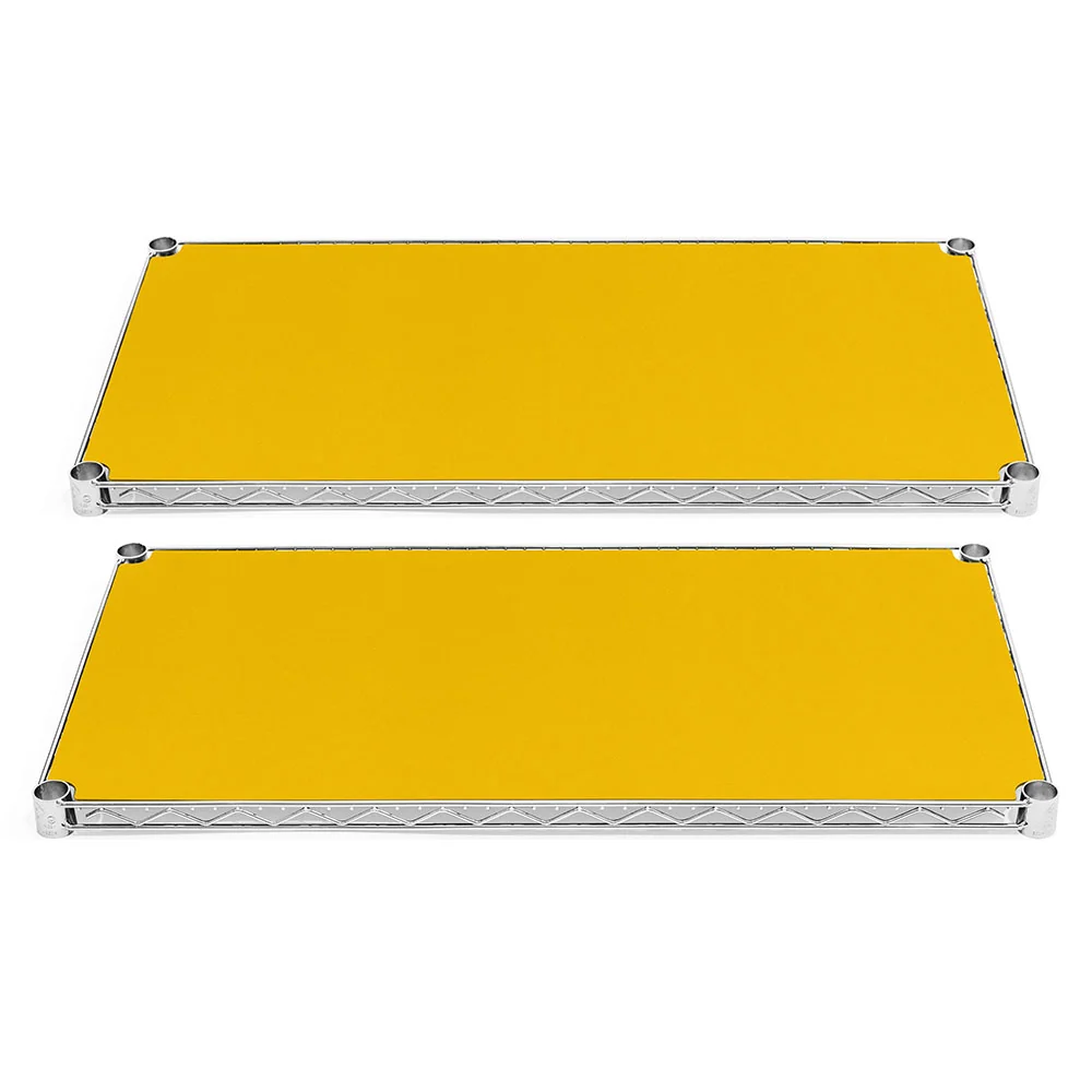 Versatile 30 quot d Plastic Wire Shelf Liners 2-Pack - Dark Yellow High-Grade