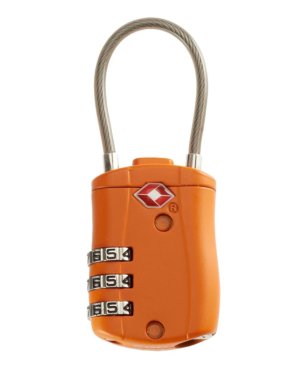 Contemporary EASY READ CABLE LOCK ORANGE Green