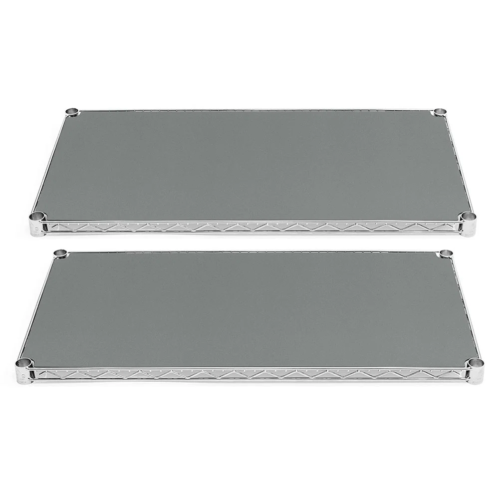 Carefully Designed 10 quot d Plastic Wire Shelf Liners 2-Pack - Dark Gray Safe
