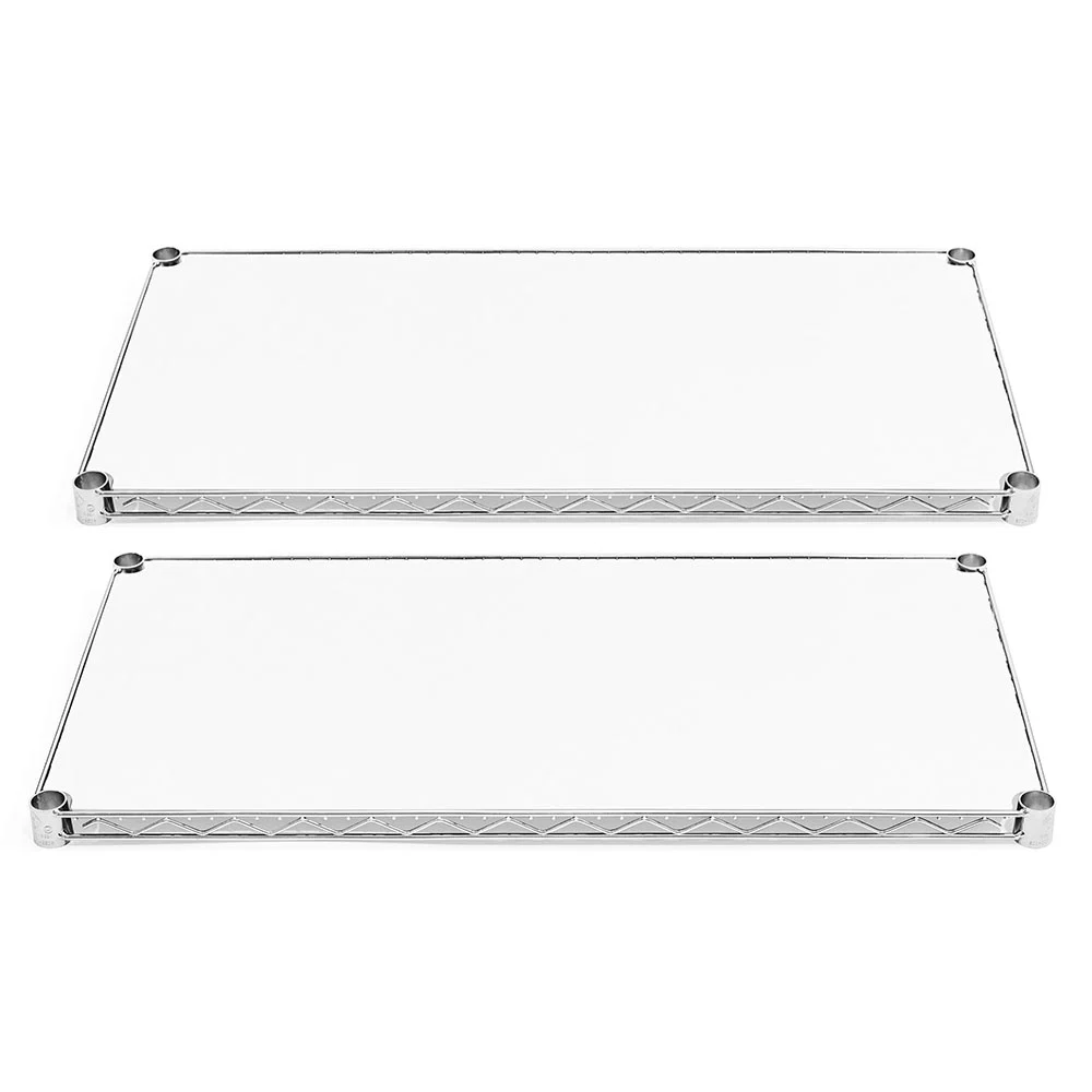 Soft 21 quot d Plastic Wire Shelf Liners 2-Pack - White Organic