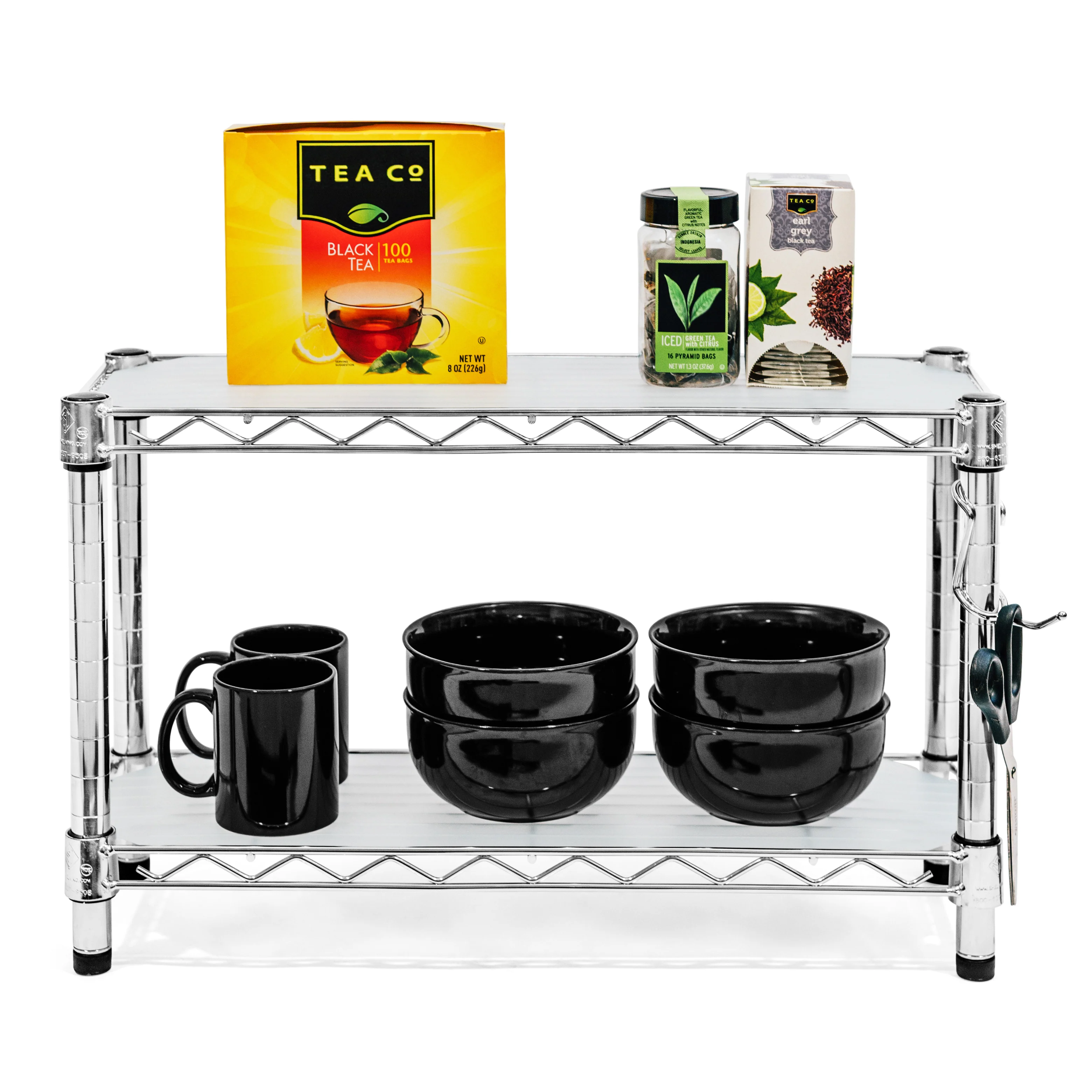 Casual 2-Tier Countertop Riser Lightweight