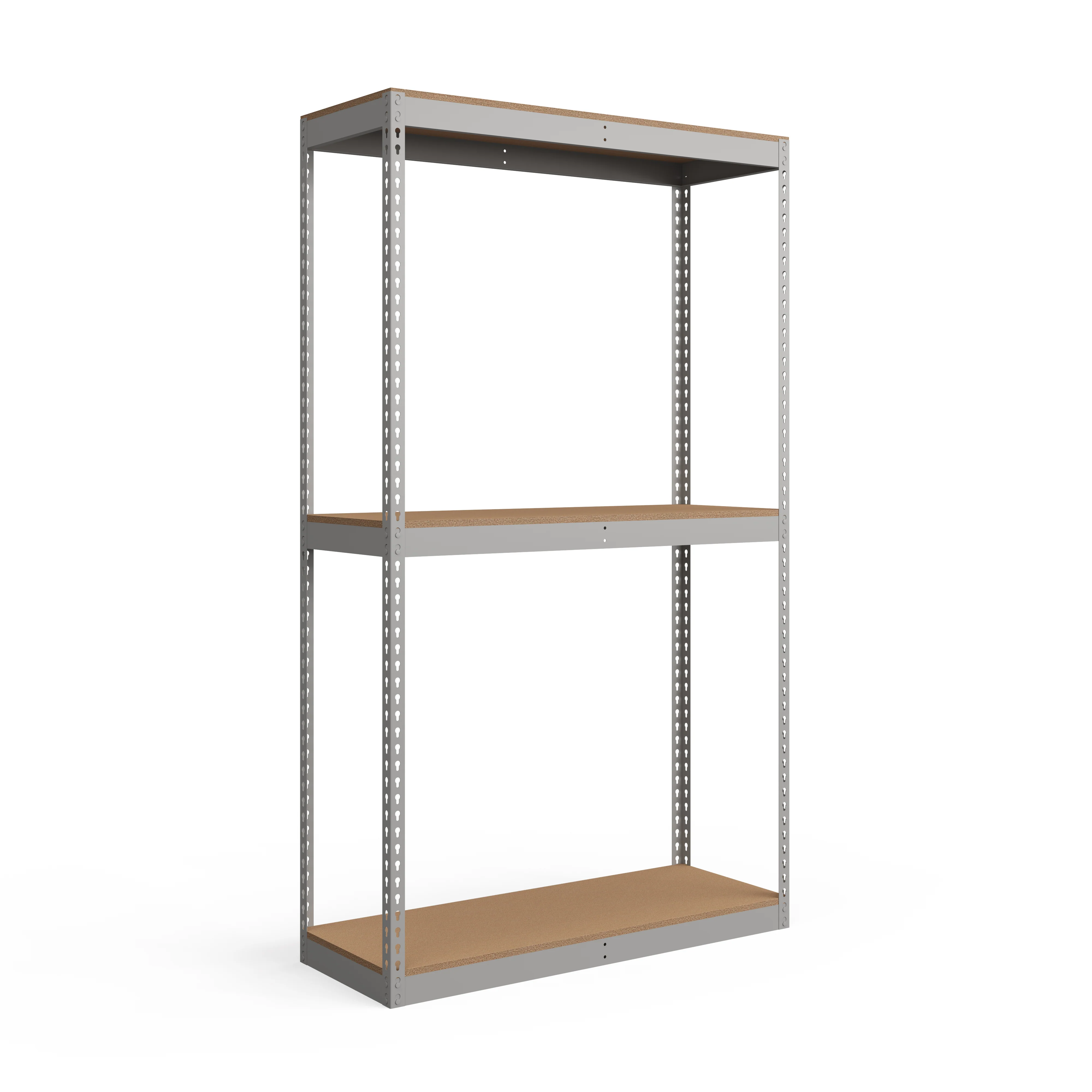 Professional Lyon 12 quot d 3-Shelf Heavy-Duty Boltless Shelving Starter Units - Gray Consistent