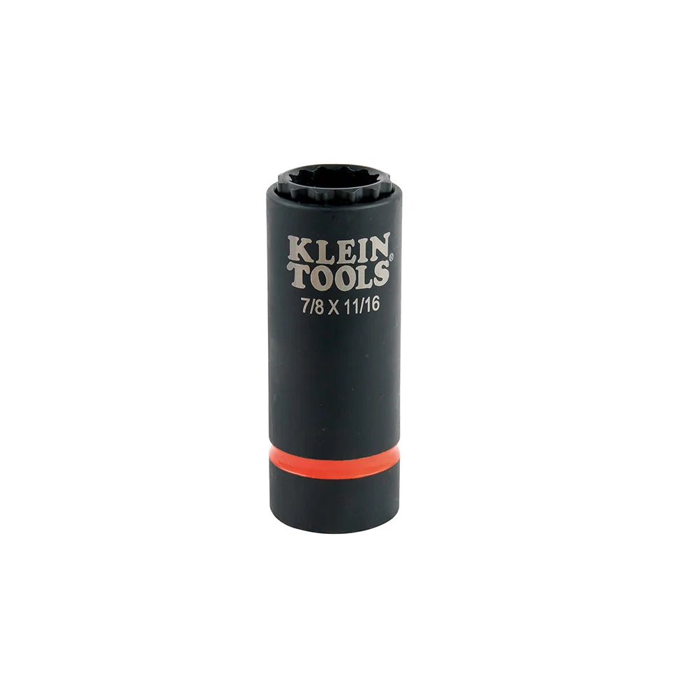 Healthy Klein 2-in-1 Impact Socket 12-Point 7 8 and 11 16-Inch 66014 High-End