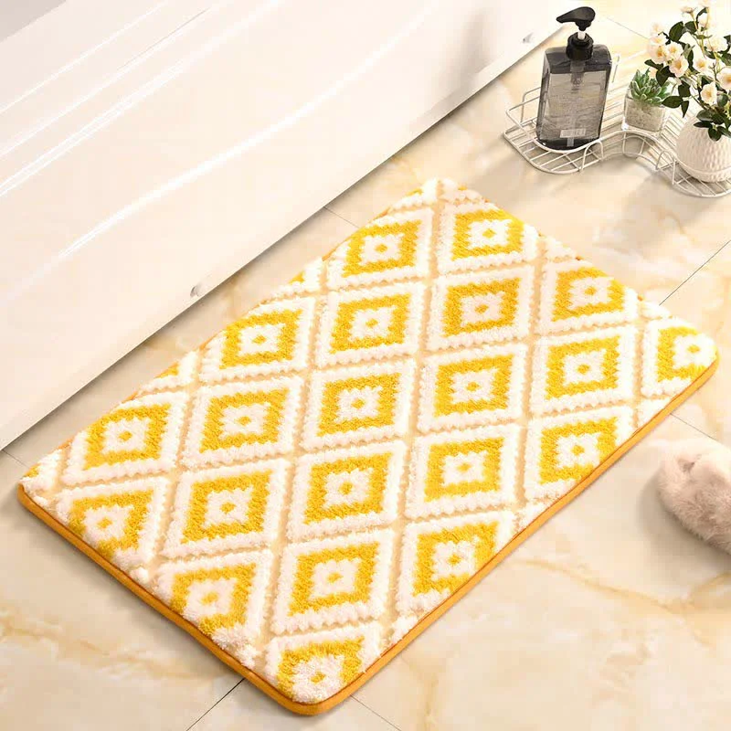 Smart Ownkoti Diamond Lattice Soft Non-slip Bath Mat High-Quality
