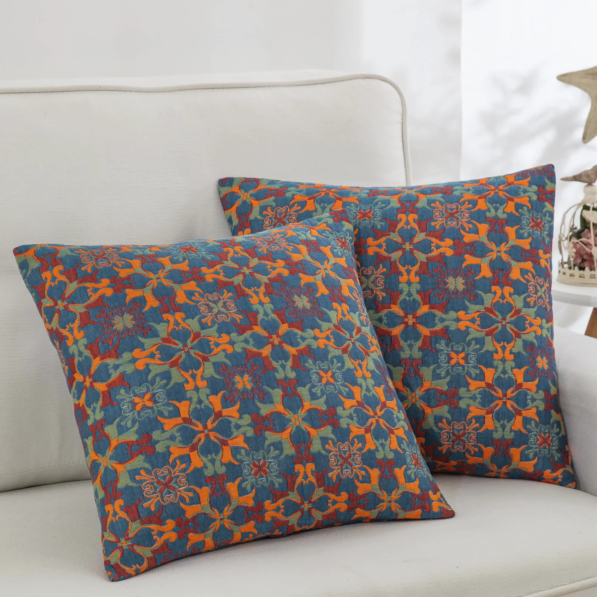Clean Ownkoti Bohemian Mandala Cotton Gauze Pillowcases 2PCS Classic