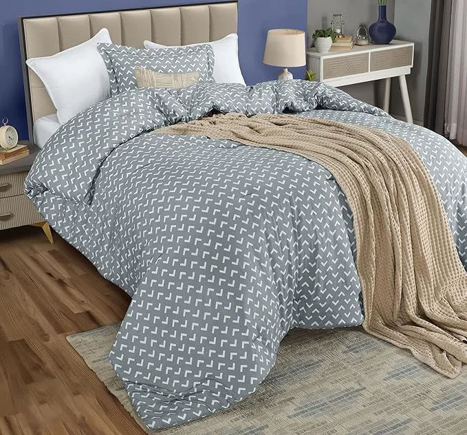 World-Class Twin Comforter Set 2 Piece Arrow White by Utopia Bedding Printed Comforters Twin Size Bedding Comforters Set Down Soft Bed Set 1 Comforter 64 x 88 inches 1 Pillow Shams 20 x 26 inches Luxury