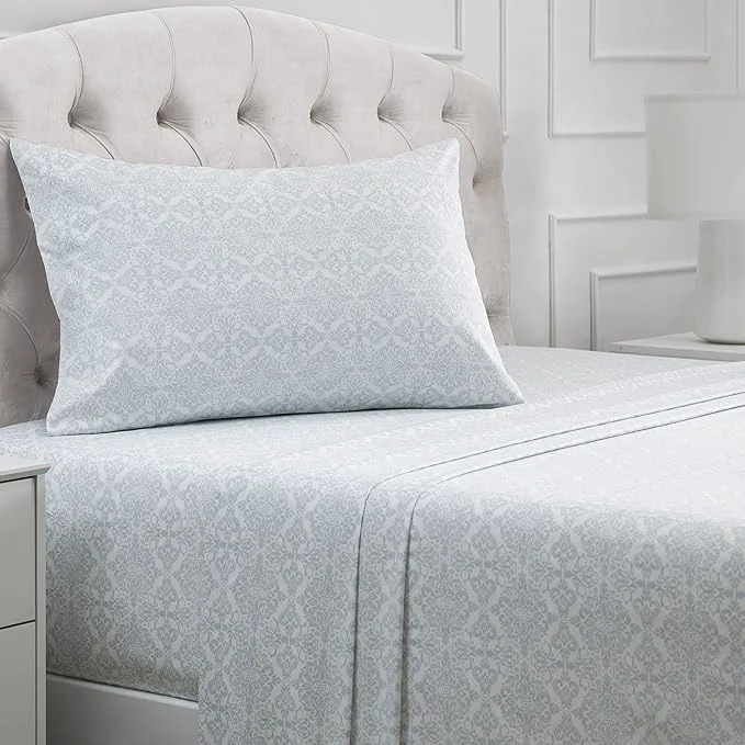 Dependable Mellanni Twin XL Sheets Set - 3 PC Iconic Collection Bedding - Hotel Luxury Extra Soft Cooling Bed Sheets - Wrinkle Fade Stain Resistant Twin Extra Long Laced Sky Blue Crafted