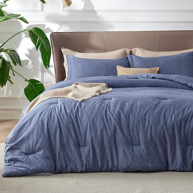 Green Bedsure King Size Comforter Set - Infinity Blue Soft Bedding for All Seasons Cationic Dyed Bed Set 3 Pieces 1 King Size Comforter 104 quot x90 quot and 2 Pillow Shams 20 quot x36 quot 2 quot Safe