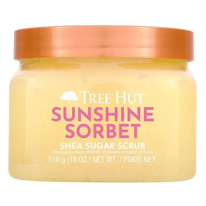 Sophisticated Tree Hut Sunshine Sorbet Shea Sugar Scrub Exfoliating Body Scrub Removes Dead Reusable