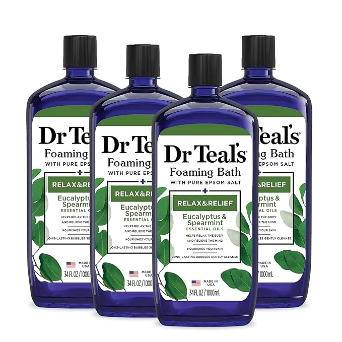 Specialty Dr Teal's Foaming Bath with Pure Epsom Salt Relax Relief with Eucalyptus Expertly Made